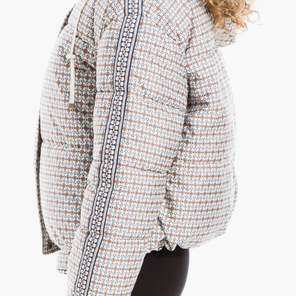 Max Studio Multicolor Patterned Puffer Jacket - Picture 3 of 4